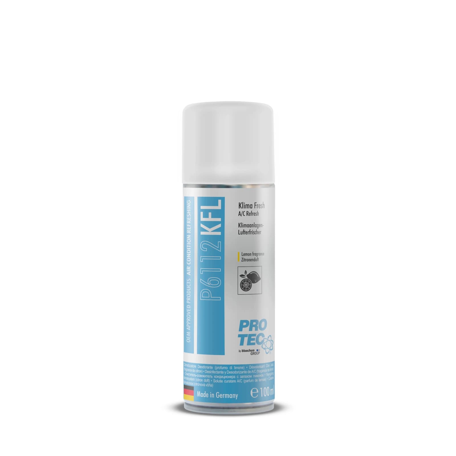 KF Vaporizador Desinfectante de Aire Acondicionado · 100 ml Lemon y 150 ml Orange